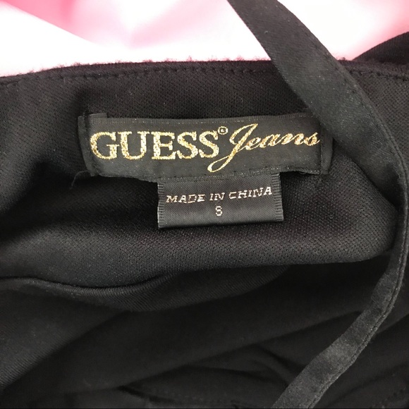 Guess Chic Silver Stripes & Black Pleaded Dress - Picture 15 of 15